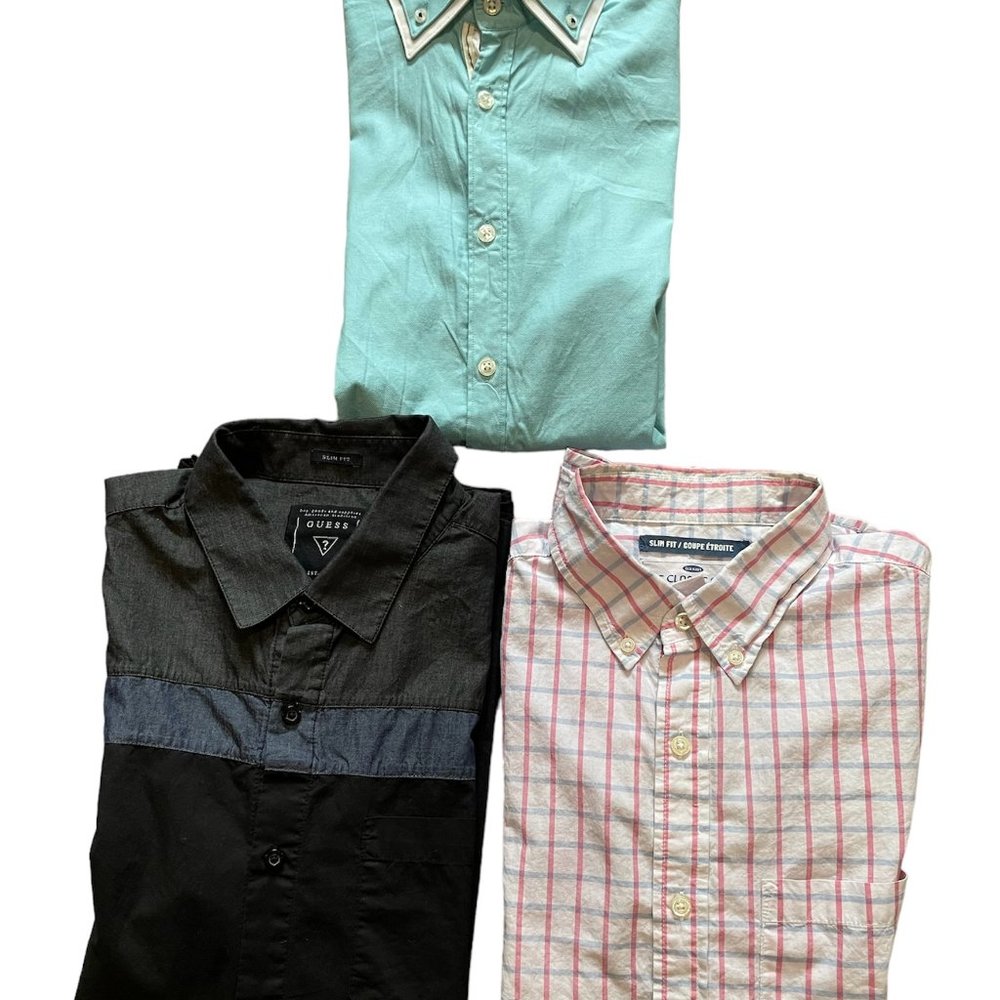 Men's Shirts (Set of 3), Different Brands, Size - M, Good Condition.